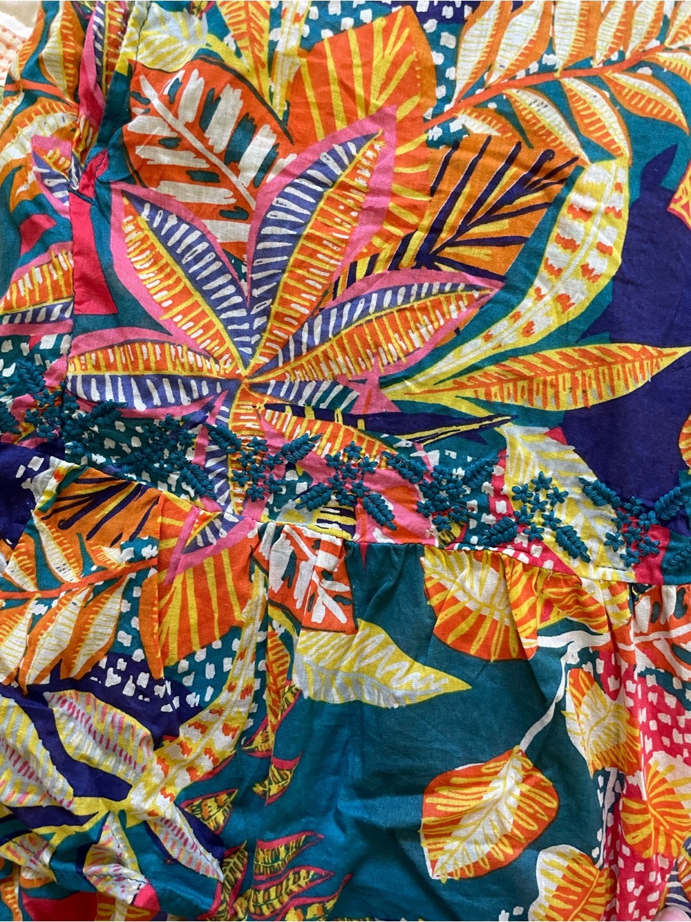 Cynthia Rowley rainbow floral tropical tank and skirt set XL - Picture 2 of 9